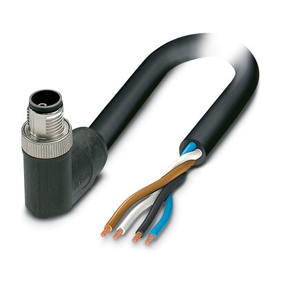 Phoenix Contact 14250 Shielded 2.5 mm² 4 Core Power Cable, Black, Grey Polyurethane PUR, 10m | 1425072