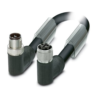 Phoenix Contact SAC Power 4 x 1.5 mm² 6 Core Power Cable, Black Polyurethane PUR, 1.5m | 1415205