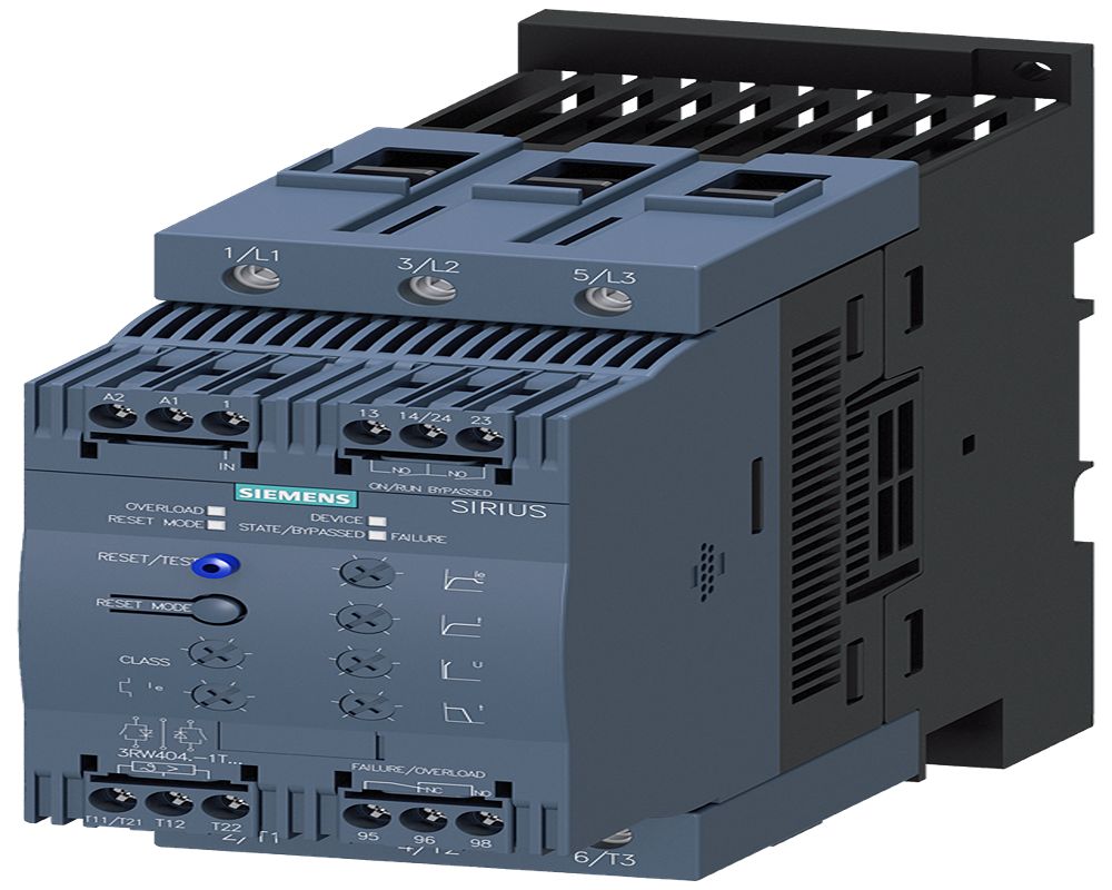 Siemens SIRIUS Soft Starter, , 55 kW, 400 → 600 V ac, 3 Phase, IP20 | 3RW4046-1TB05