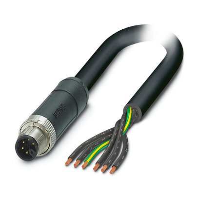 Phoenix Contact 14149 PVC 1.5 mm² 6 Core Power Cable, Black, Grey Polyvinyl Chloride PVC, 10m | 1414963