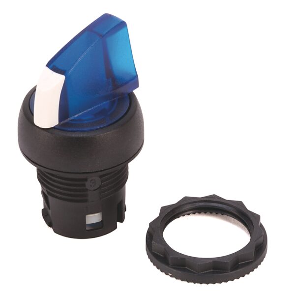Rockwell Automation 800FM Series Blue Illuminated Maintained Push Button, 22.5mm Cutout, IP66