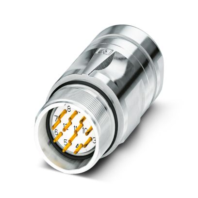Phoenix Contact Connector, 17 Contacts, Cable Mount, M23 Connector, Plug, Male, IP67, CA Series | 1244040