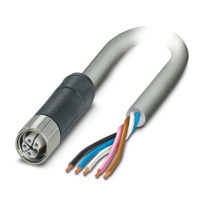 Phoenix Contact SAC PVC 1.5 mm² 5 Core Power Cable, Grey Polyvinyl Chloride PVC, 5m | 1424619