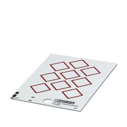 Phoenix Contact Red, White Polyester Safety Labels 25 mm x 25mm | 1014288