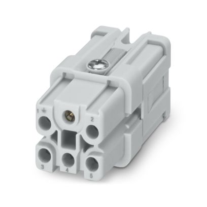 Phoenix Contact Heavy Duty Power Connector Insert, 16A, Socket, HC-Q Series, 5 Contacts | 1013948