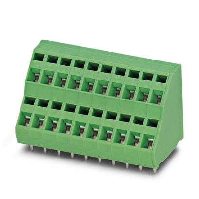 Phoenix Contact ZFKKDSA Series PCB Terminal Block, 10-Contact, 5.08mm Pitch, Wave Soldering, 2-Row, Spring Cage | 1891742