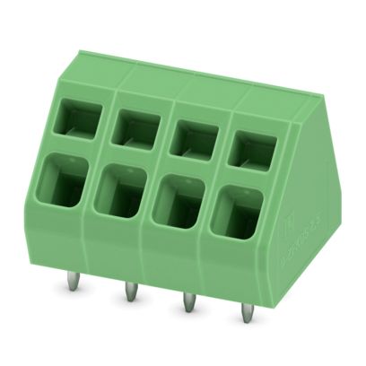 Phoenix Contact PCB Terminal Block, 4-Contact, 5.08mm Pitch, Wave Soldering, 1-Row, Push In Spring Termination | 1714618