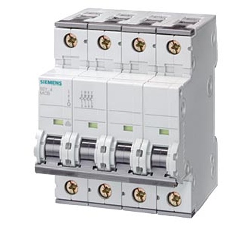 Siemens SENTRON 5SY8 MCB, 4P, 32A Curve D, 400V AC, 60V DC, 30 kA Breaking Capacity | 5SY8632-8