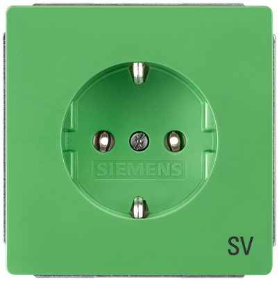 Siemens 5UB18 Green Electrical Socket, 16A, Schuko | 5UB1826