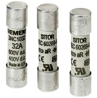 Siemens 25A Cartridge Fuse, 22.2 x 58mm | 3NC2225-5