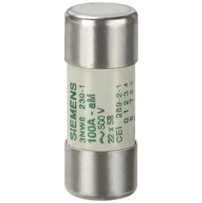 Siemens 20A Cartridge Fuse, 22.2 x 58mm | 3NW8207-1