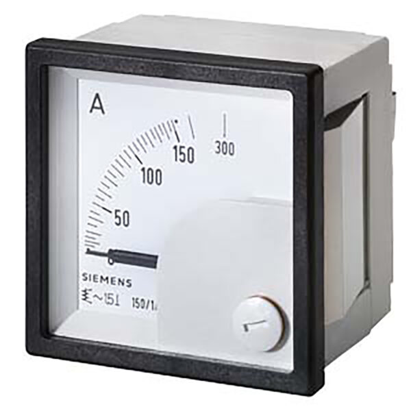 Siemens 3NJ6900 Analogue Panel Ammeter 100A AC, 46mm x 46mm Moving Iron