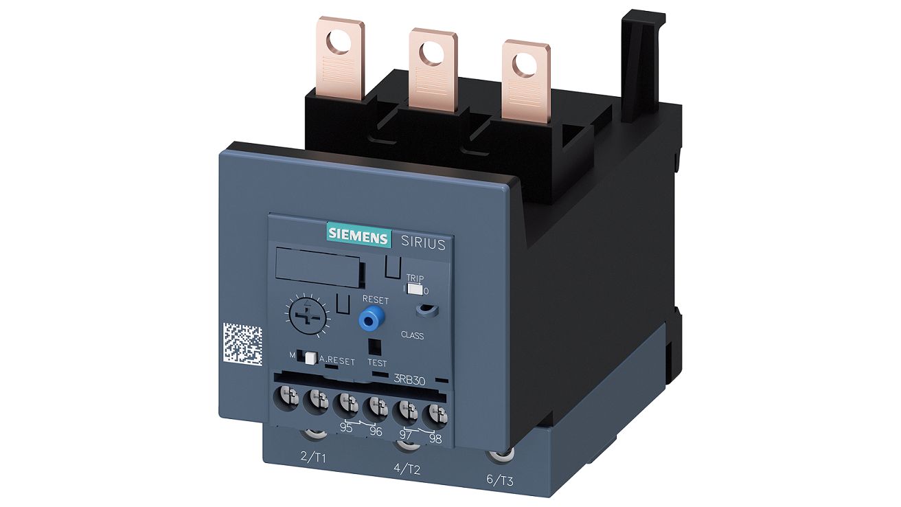 Siemens SIRIUS Contactor Relay, 1000 V ac Coil, 3-Pole, 115 A, 90 kW, 690 V ac | 3RB3046-1XB0