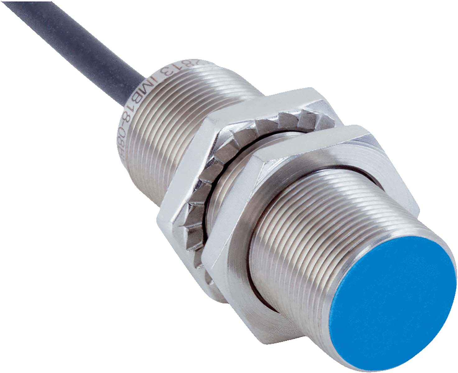 SICK Inductive Threaded Barrel Proximity Sensor, M18, 8 mm Detection, 2-Wire NO, 10 → 30 V dc | IMB18-08BDSVU2S