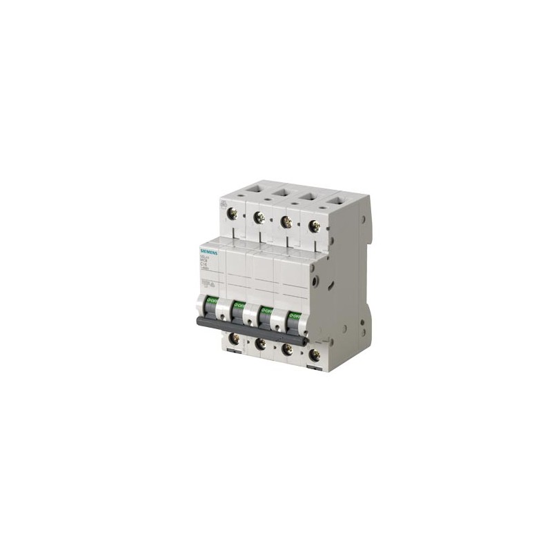 Siemens SENTRON 5SL4 MCB, 3+N, 500mA Curve C, 400V AC, 72V DC, 10 kA Breaking Capacity | 5SL4405-7