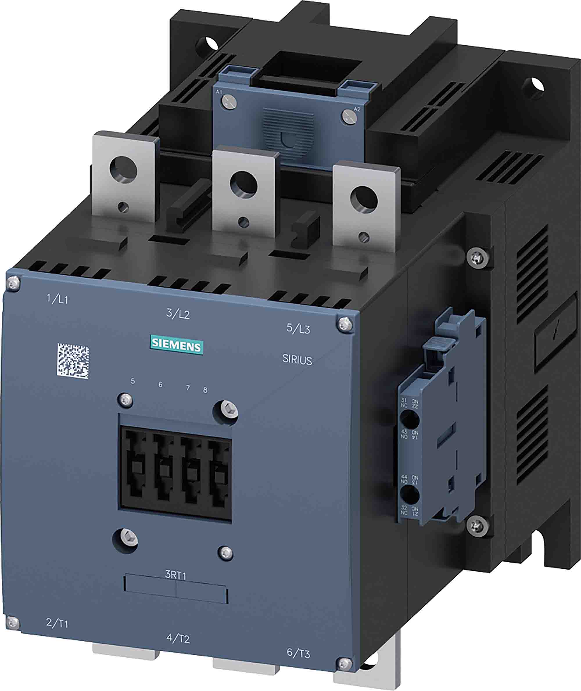 Siemens SIRIUS Size S12, 3RT1 Contactor, 240 V ac Coil, 3-Pole, 500 A, 250 kW, 2NO + 2NC, 400 V | 3RT1076-6AP36