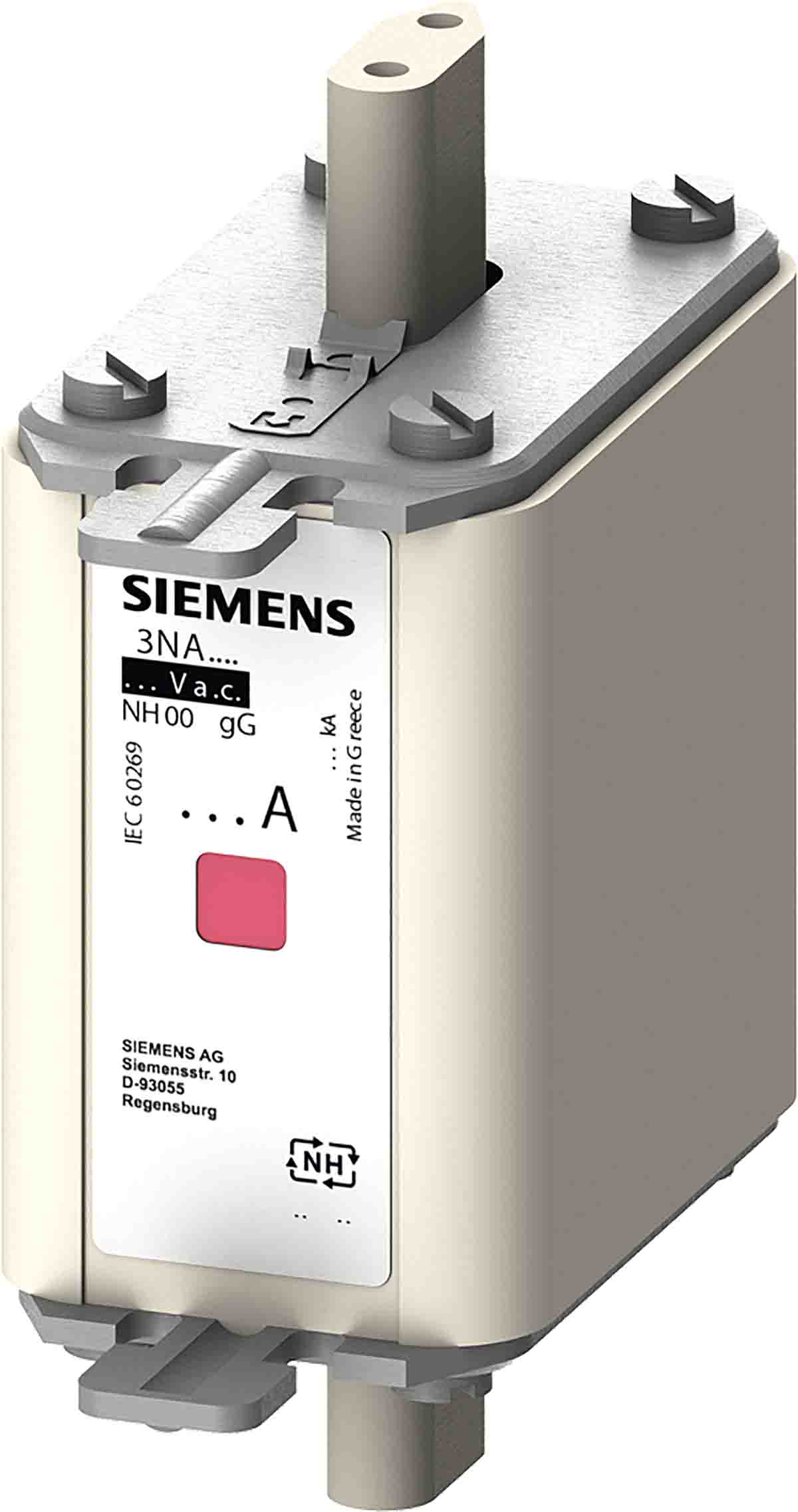 Siemens 40A Centred Tag Fuse, NH00, 690V | 3NA7817-6