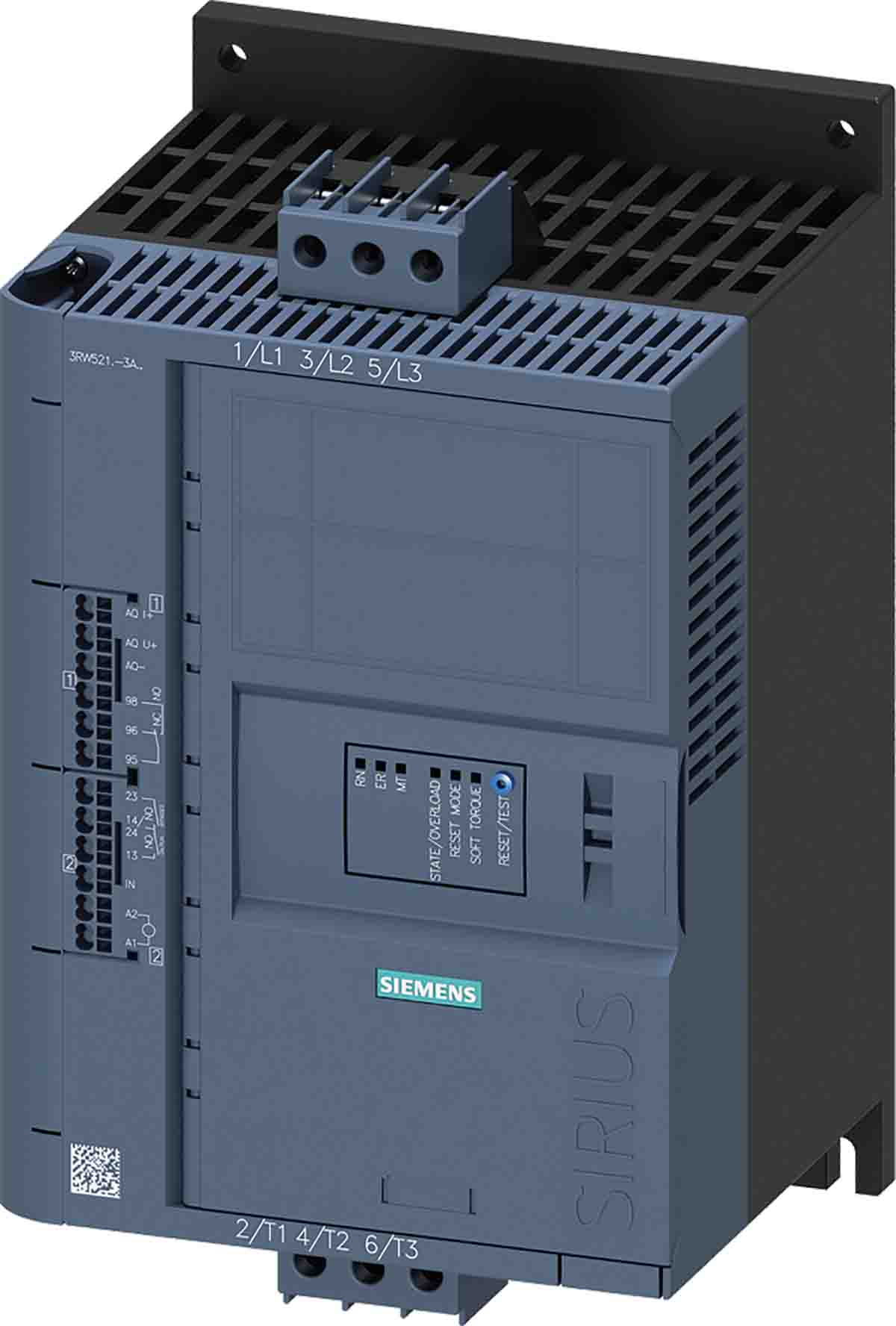 Siemens SIRIUS 3RW Soft Starter, , 11 kW, 480 V ac, 3 Phase | 3RW5213-3AC14