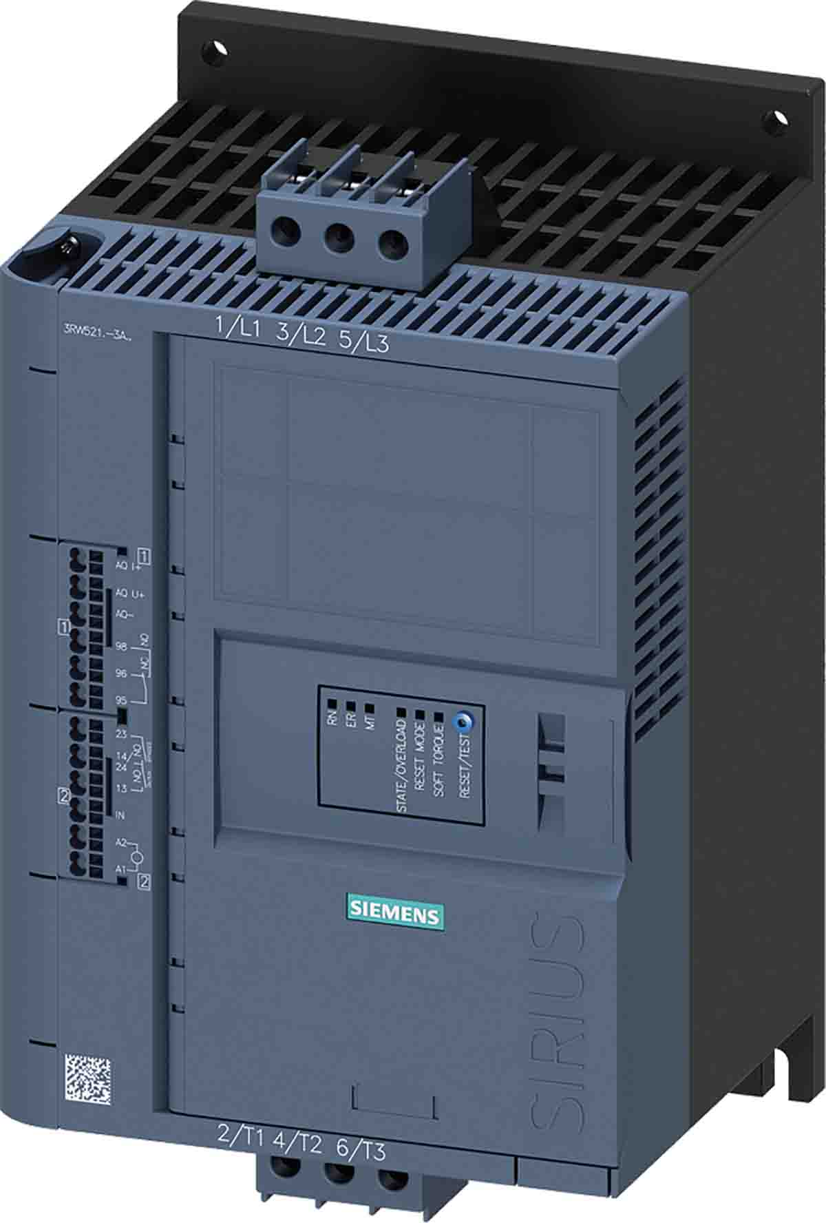 Siemens SIRIUS 3RW Soft Starter, , 37 kW, 600 V ac, 3 Phase | 3RW5217-3AC05