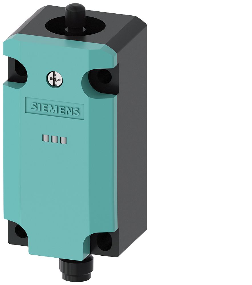 Siemens 3SE5 Series Plunger Limit Switch, 1NC/1NO, IP66, IP67, 5P, Metal Housing, 125V ac Max, 3A Max | 3SE5114-1CA00-1AF5