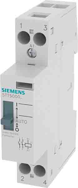 Siemens SENTRON 5TT INSTA Contactor, 230 V ac Coil, 2-Pole, 20 A, 2NO | 5TT5800-6