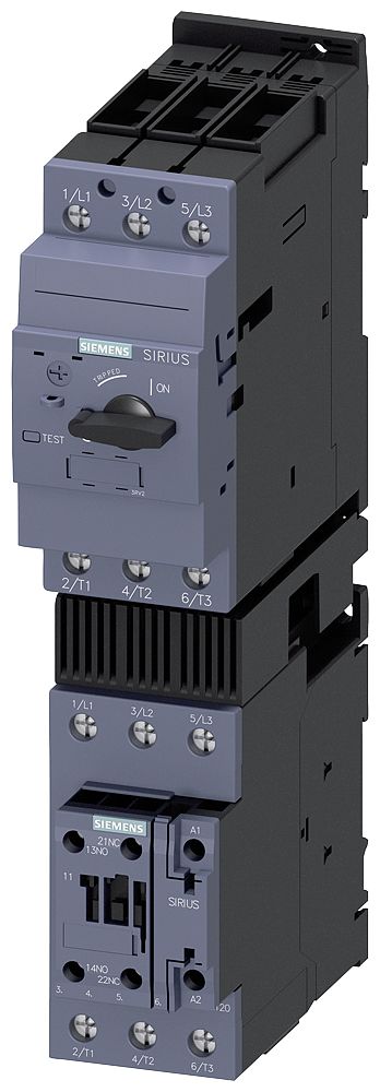 Siemens SIRIUS 3RA Load Feeder, DOL, 18.5 kW, 690 V ac, 1, 3 Phase, IP20 | 3RA2130-4UA35-0NB3