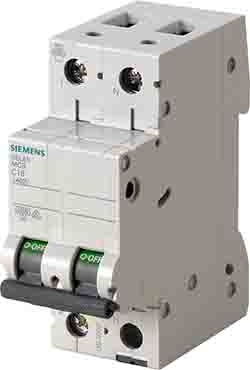 Siemens SENTRON 5SL6 MCB, 1+N, 50A Curve C, 230V AC, 72V DC | 5SL6550-7