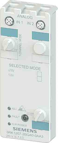 Siemens AS-I K60 Series Analog I/O Module for Use with Field Work | 3RK1207-2BQ40-0AA3