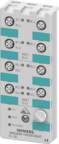 Siemens AS-I K60 Series Digital I/O Module for Use with Field Work | 3RK2400-1HQ00-0AA3