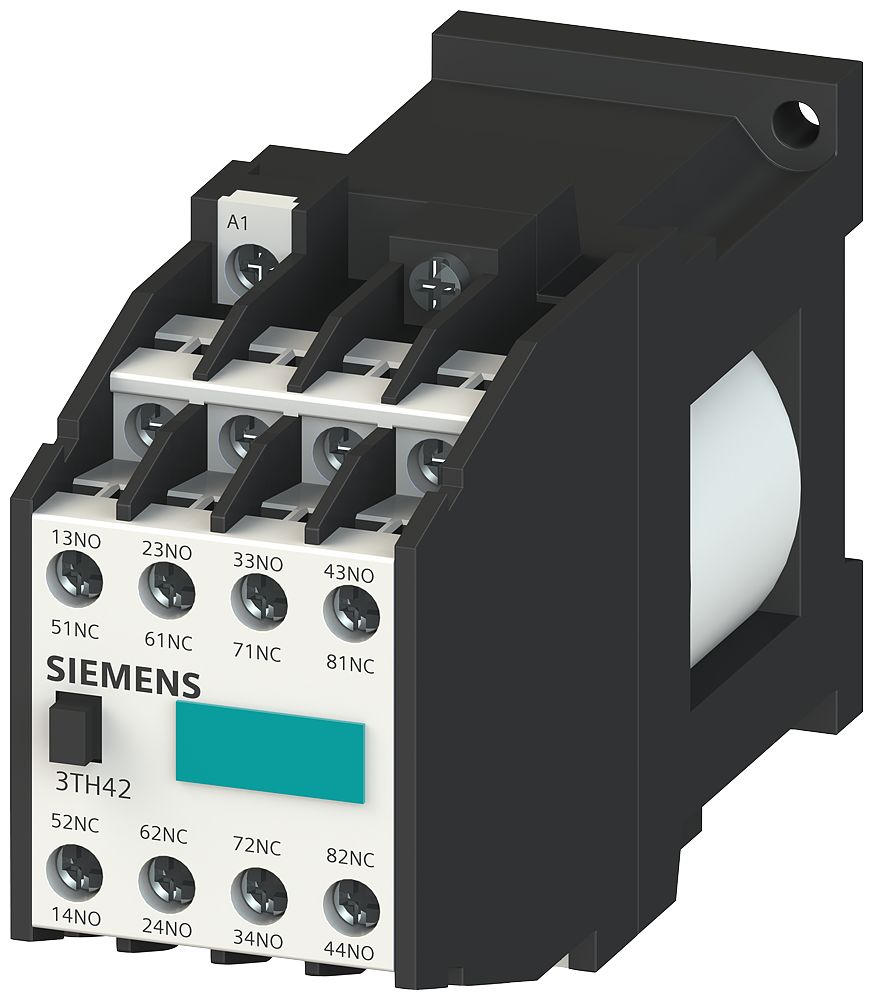 Siemens SIRIUS 3TH4 Contactor Relay, 60 V dc Coil, 8-Pole, 6 A, 4NC + 4NO | 3TH4244-0BE4