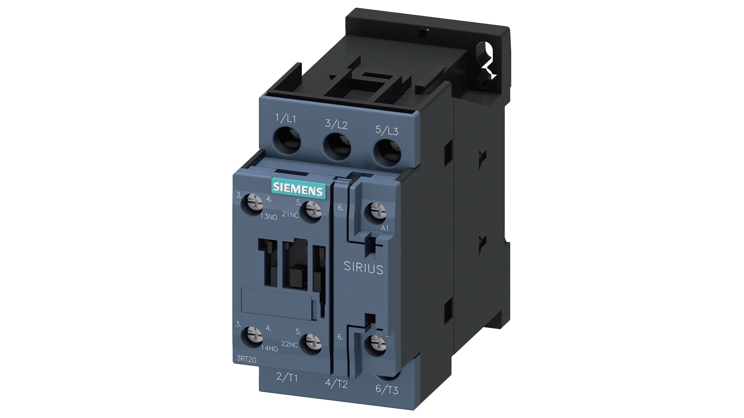 Siemens SIRIUS 3RT Size S0, 3RT2 Contactor, 3-Pole, 11 kW, 1NO + 1NC | 3RT2026-1AH20