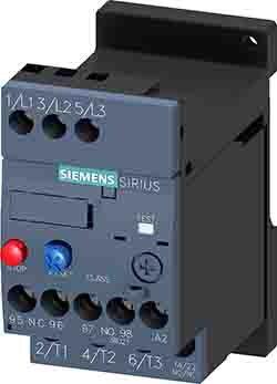 Siemens SIRIUS 3RU2 Thermal Overload Relay, 12.5 A F.L.C, 12.5 A Contact Rating, 5.5 kW, 7.5 kW, 690 Vac, SIRIUS | 3RU2116-1KB1