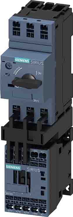 Siemens SIRIUS 3RA Load Feeder, DOL, 3 kW, 690 V ac, 1, 3 Phase, IP20 | 3RA2110-1HE15-1BB4