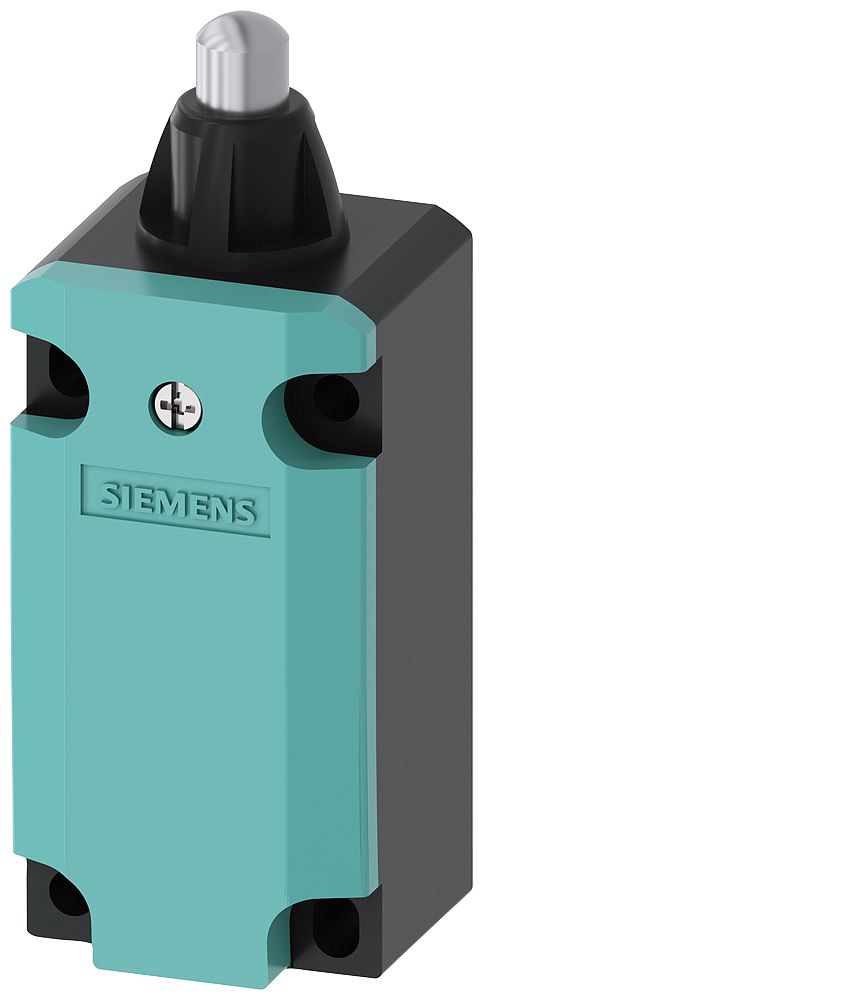 Siemens 3SE5 Series Plunger Limit Switch, 1NC/1NO, IP66, IP67, Metal Housing, 400V ac Max, 4A Max | 3SE5112-0BC02