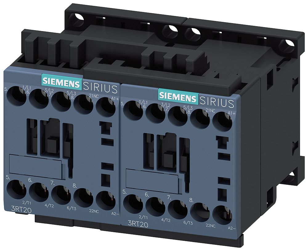 Siemens SIRIUS Reversing Contactor, 230 V ac Coil, 3-Pole, 12 A, 5.5 kW, 3NO | 3RA2324-8XB30-1AL2