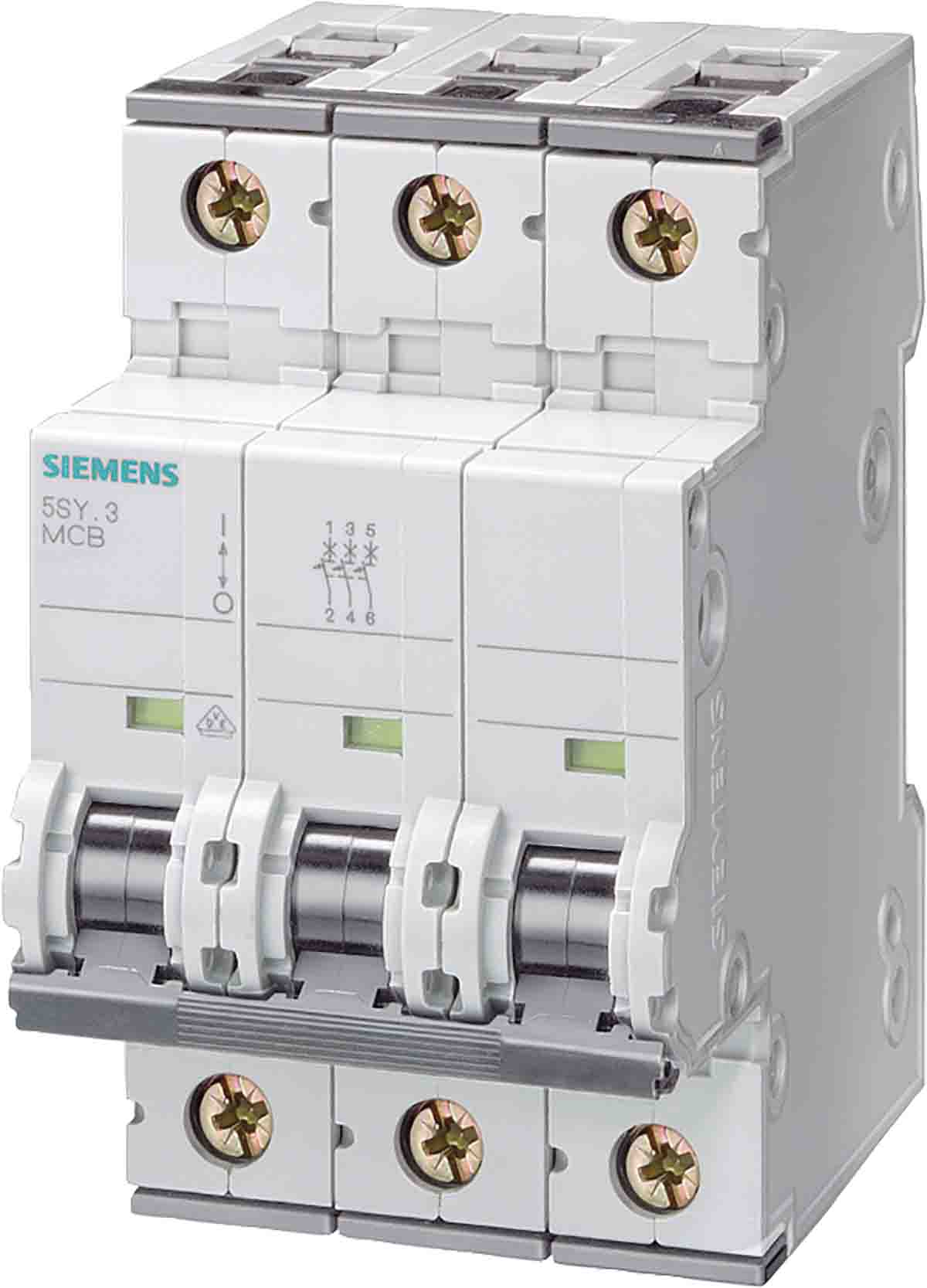 Siemens SENTRON 5SY7 MCB, 3P, 4A Curve C | 5SY7304-7