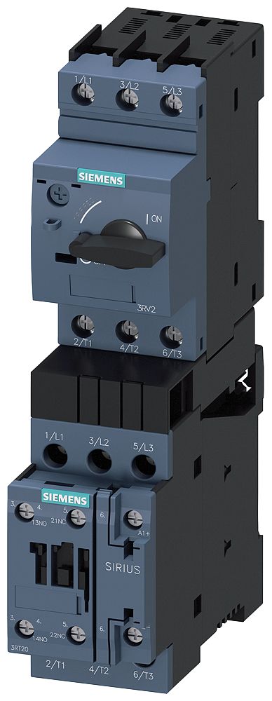 Siemens SIRIUS 3RA Load Feeder, DOL, 5.5 kW, 690 V ac, 1, 3 Phase, IP20 | 3RA2120-1KA24-0BB4