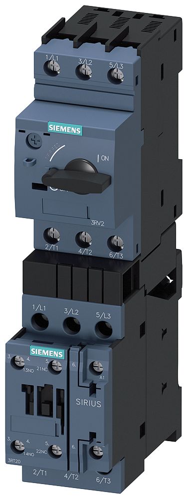 Siemens SIRIUS 3RA Load Feeder, DOL, 7.5 kW, 690 V ac, 1, 3 Phase, IP20 | 3RA2120-4AA26-0AP0