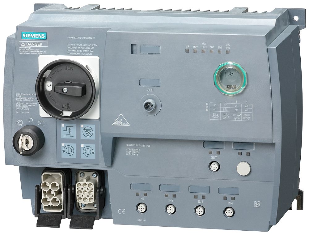 Siemens M200D Motor Starter, DOL, 4 kW, 400 V ac, 3 Phase, IP65 | 3RK1315-6NS71-2AA3