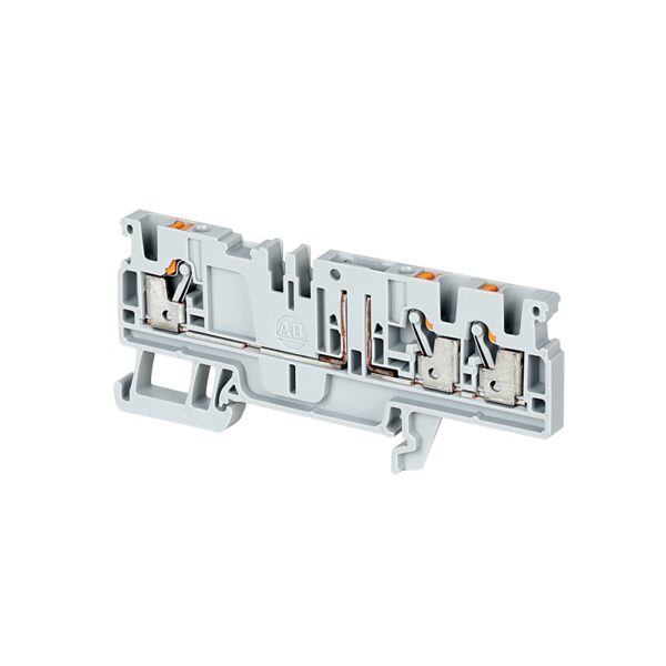 Allen Bradley 1492-P3PT 1492-P Series Grey, 2.5mm², Push In Termination