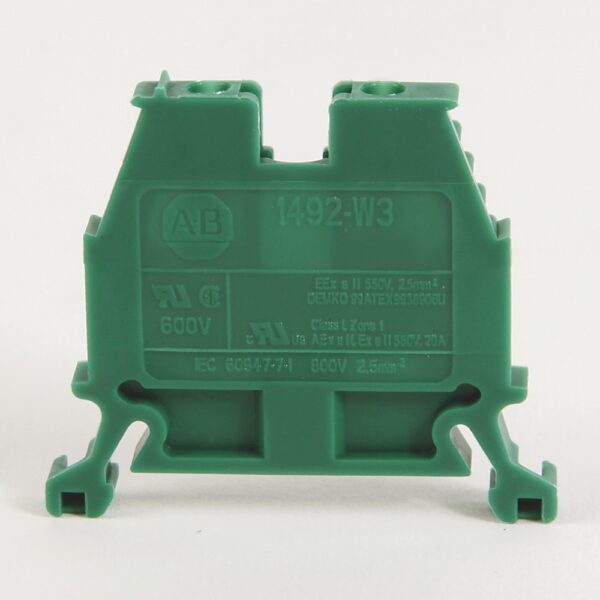 Allen Bradley 1492-W3-G 1492-W Series Green, Screw Termination