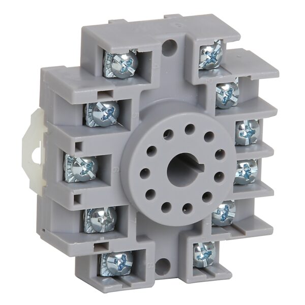 Allen Bradley 700-HN 11 Pin 300V DIN Rail, Panel Mount Relay Socket, for use with 700-HTA2A Relay