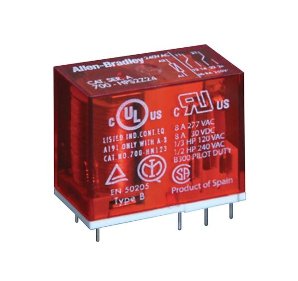 Allen Bradley Plug In Power Relay, 6V dc Coil, 8A Switching Current, DPDT