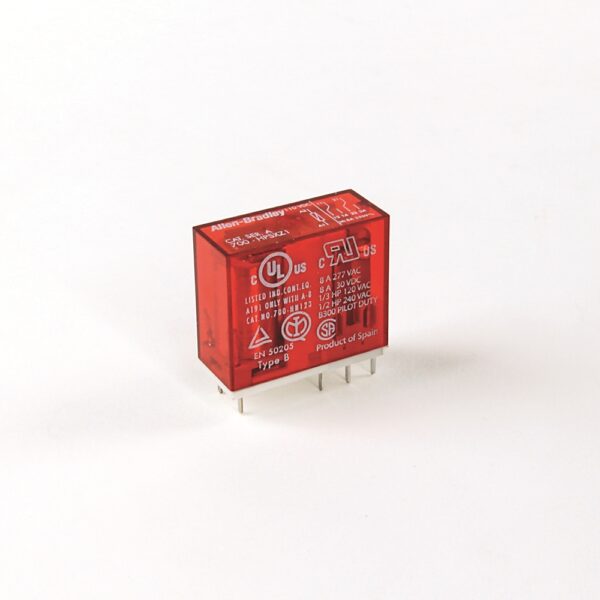 Allen Bradley Plug In Power Relay, 125V dc Coil, 8A Switching Current, DPDT