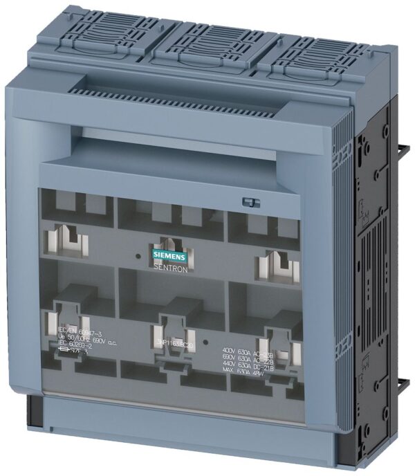 Siemens Fuse Switch Disconnector, 3 Pole, 630A Max Current