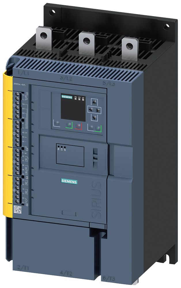 Siemens SIRIUS 3RW Soft Starter, , 110 kW, 480 V ac, 3 Phase, IP00, IP20 | 3RW5546-6HF04