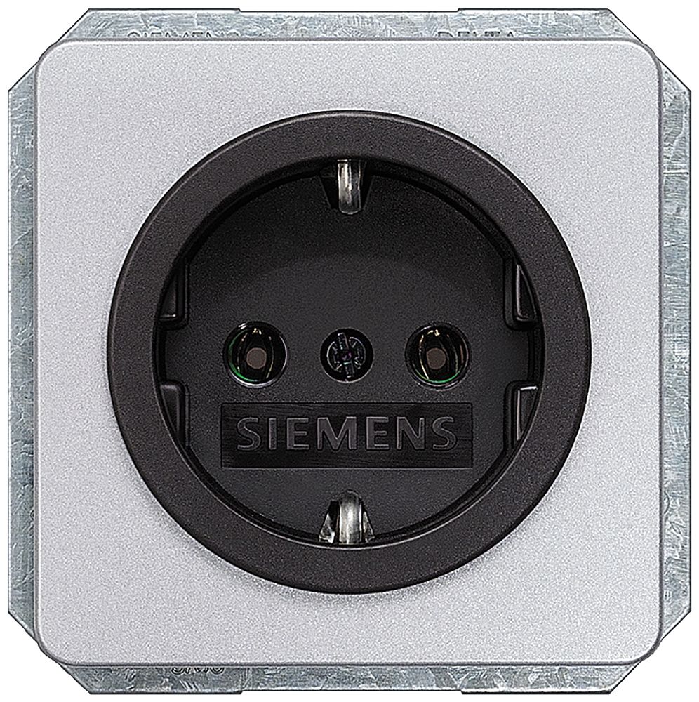 Siemens, DELTA IP20 Silver Screw Socket Socket, Rated At 16A, 250 V | 5UB1463