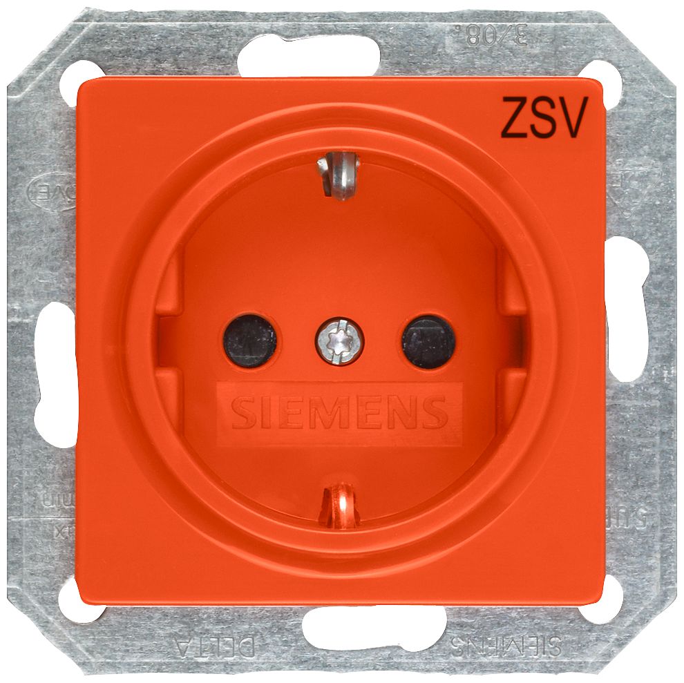 Siemens IP20 Orange Socket Socket, Rated At 16A, 250 V | 5UB1901