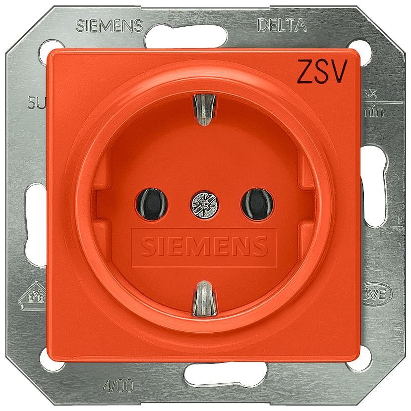 Siemens IP20 Orange Socket Socket, Rated At 16A, 250 V | 5UB1911