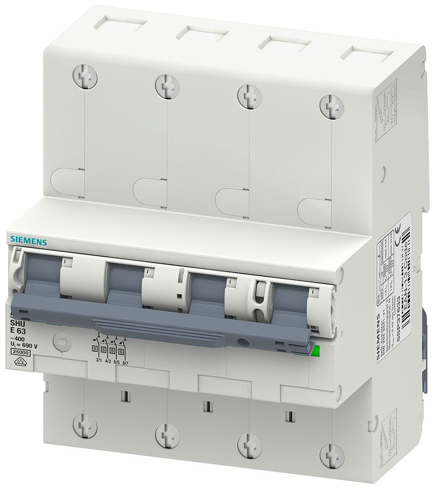 Siemens SENTRON 5SP3440 MCB, 4P, 40A, Type E | 5SP3440-3